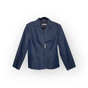 new Kriss ☀︎︎ Edgy Stitch Detail Blazer Jacket ☀︎︎ Indigo Denim Jeans ☀︎ 12 ☀︎